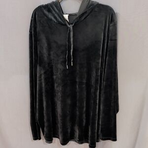 LIVI Black Velour Hoodie 26/28